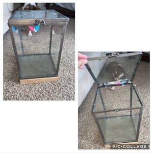 Decor: glass lock box